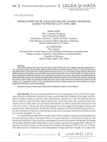 Crimes Committed by the Soviet Military Against Georgians During the Protests of 9 April 1989